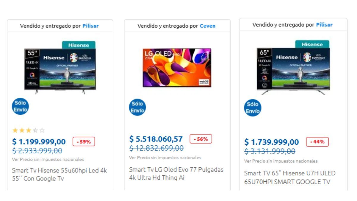 Otros televisores con importantes ofertas en Carrefour. Otros televisores con importantes ofertas en Carrefour.