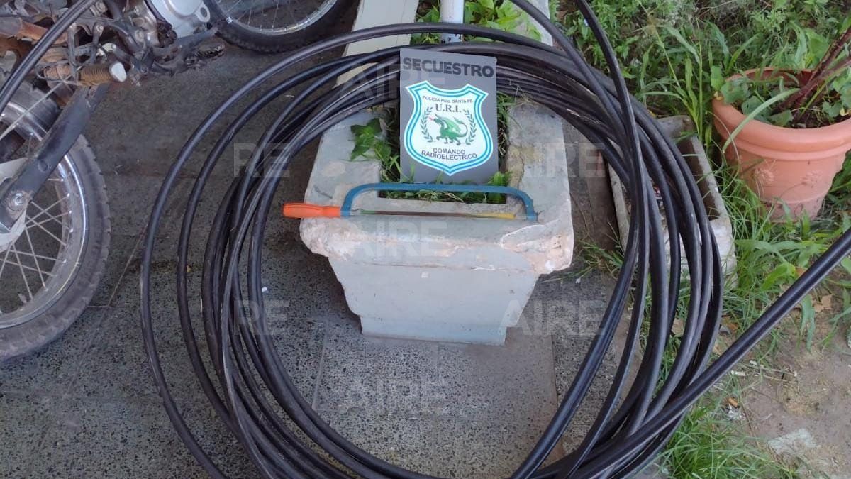 El acusado intentó robar aproximadamente 43,5 metros de cable.