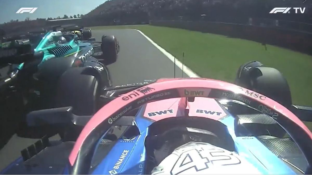 El incidente que sufrió Franco Colapinto en la largada del GP de México. El incidente que sufrió Franco Colapinto en la largada del GP de México.