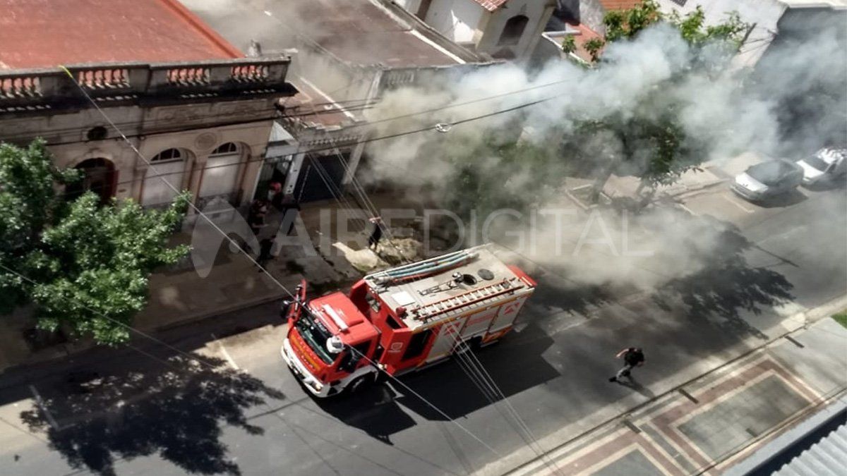Se incendió la habitación de una casa en Francia 2900