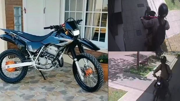La moto Honda Tornado 250 robada está personalizada.