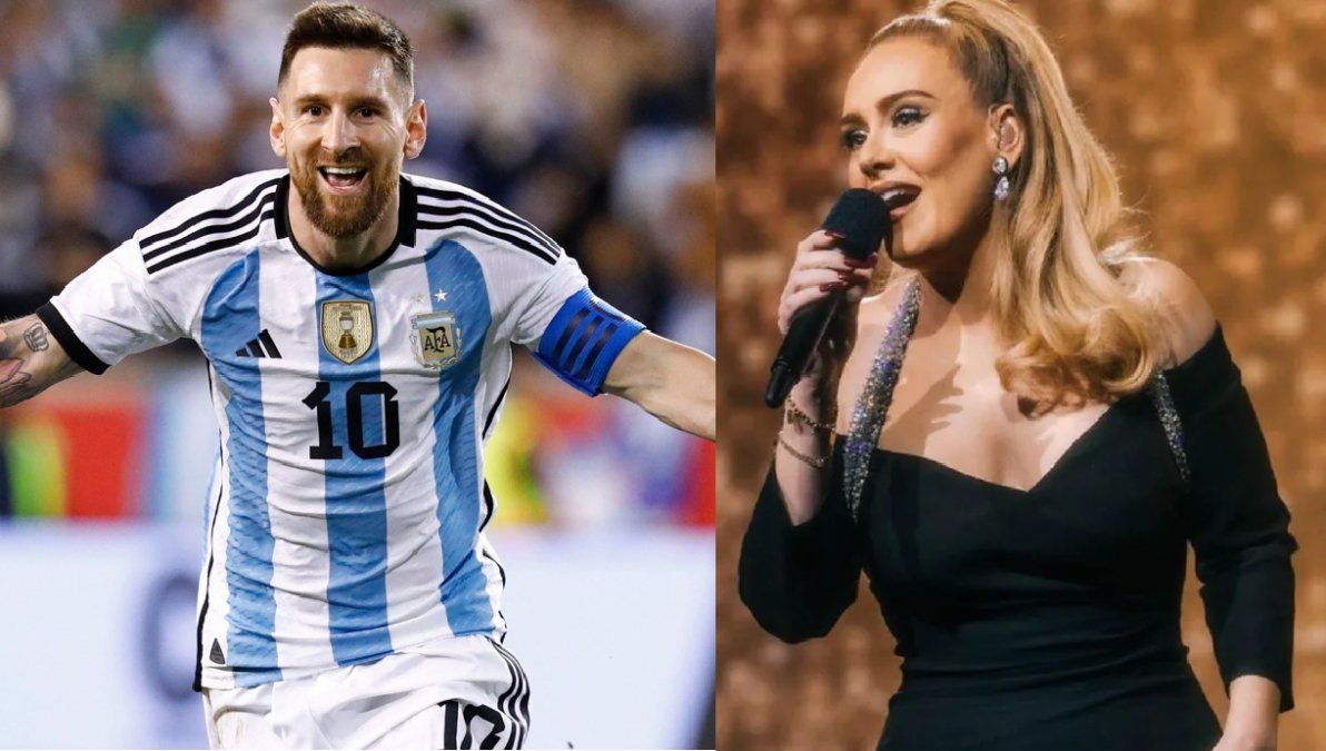 Adele festejó el triunfo de la Argentina en pleno show en Las Vegas: Te amo Messi