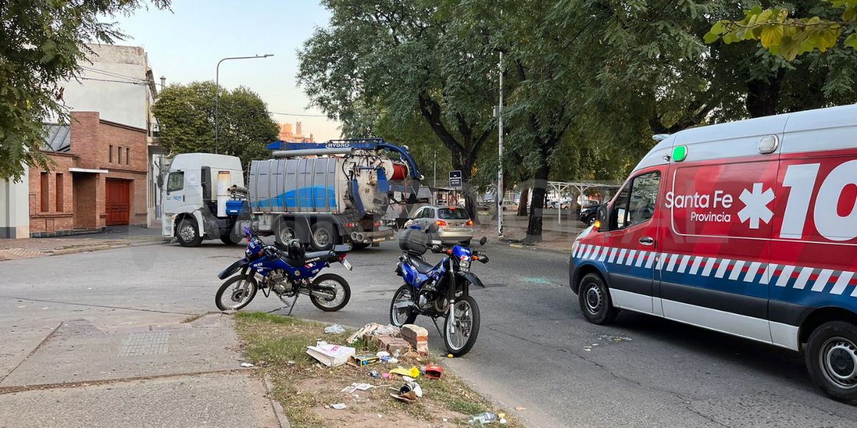 La persona fue atendida por la ambulancia de Santa Fe. La persona fue atendida por la ambulancia de Santa Fe.