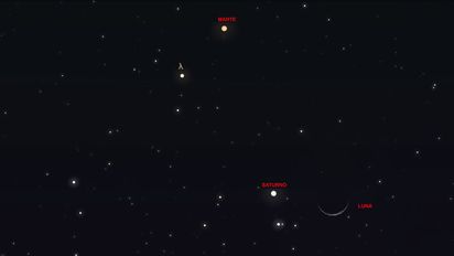 Espectáculo celeste en Santa Fe: este sábado al amanecer se verá un triángulo entre dos planetas y la Luna
