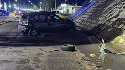 El choque frontal fue contra la estructura de un puente de la Ruta 7, en San Martín, Mendoza.