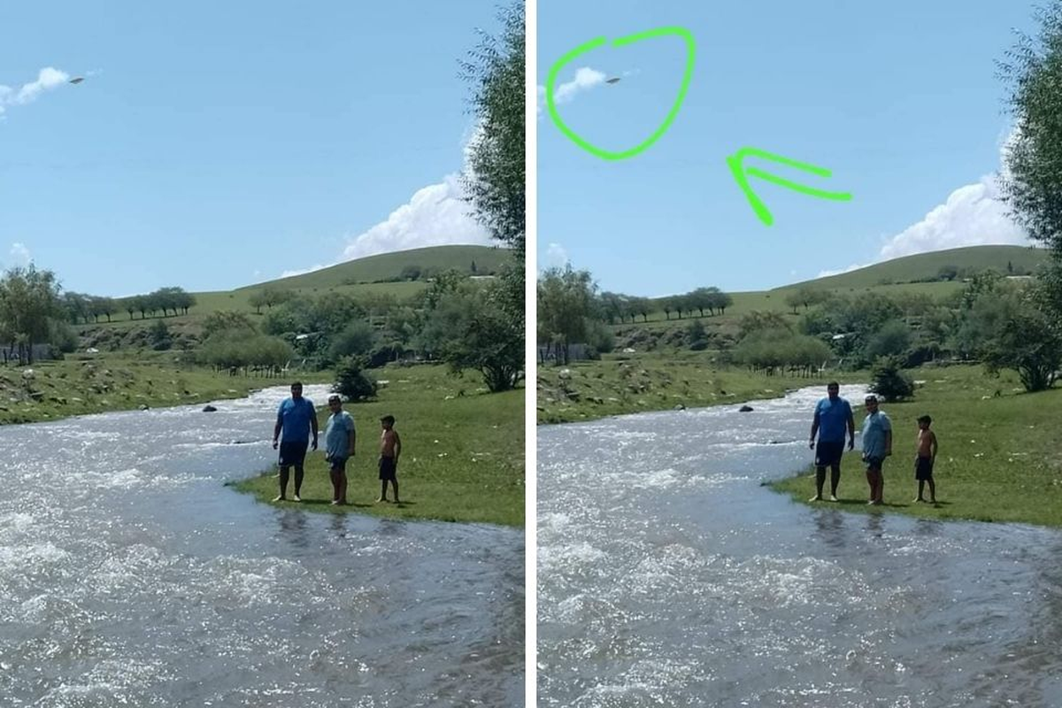 Una familia se encontraba disfrutando de la tarde cuando al revelar la foto en el teléfono se llevaron una gran sorpresa. 