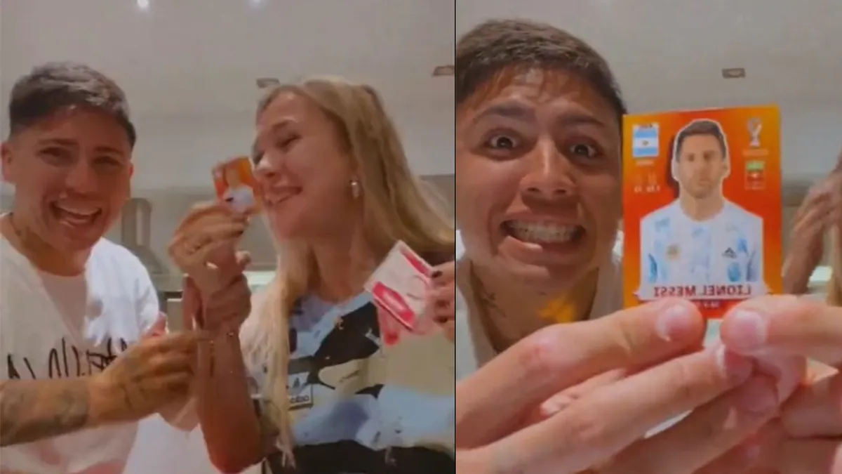 El día que a Facundo Farías le tocó la figurita de Lionel Messi.