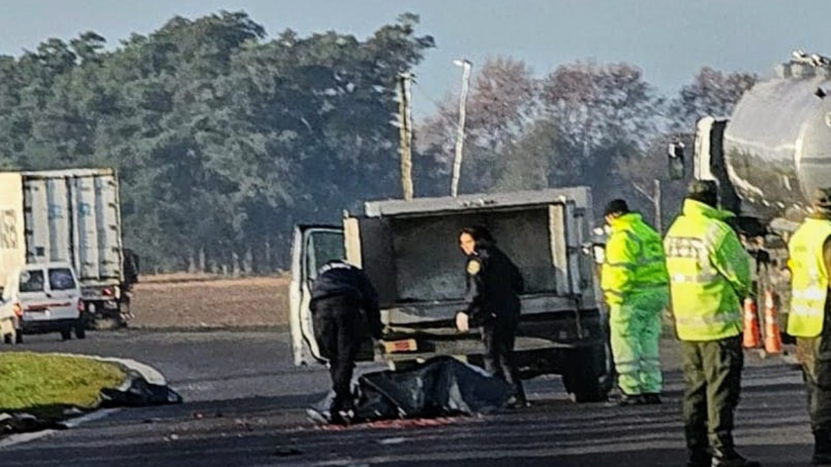 Accidente fatal en ruta 9: un camionero atropelló y mató a una mujer y a su hijo.