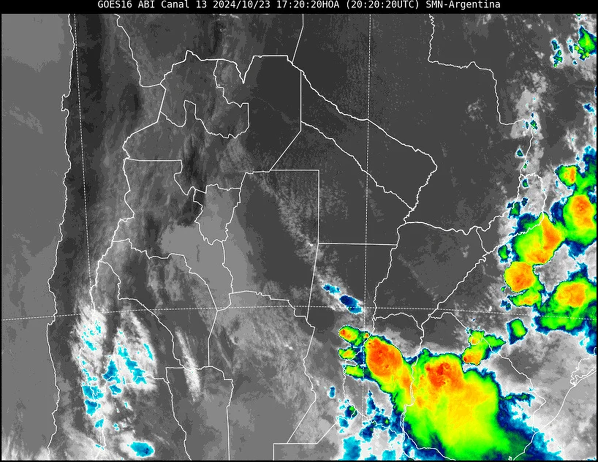 La inestabilidad continuará hacia el jueves. La inestabilidad continuará hacia el jueves.