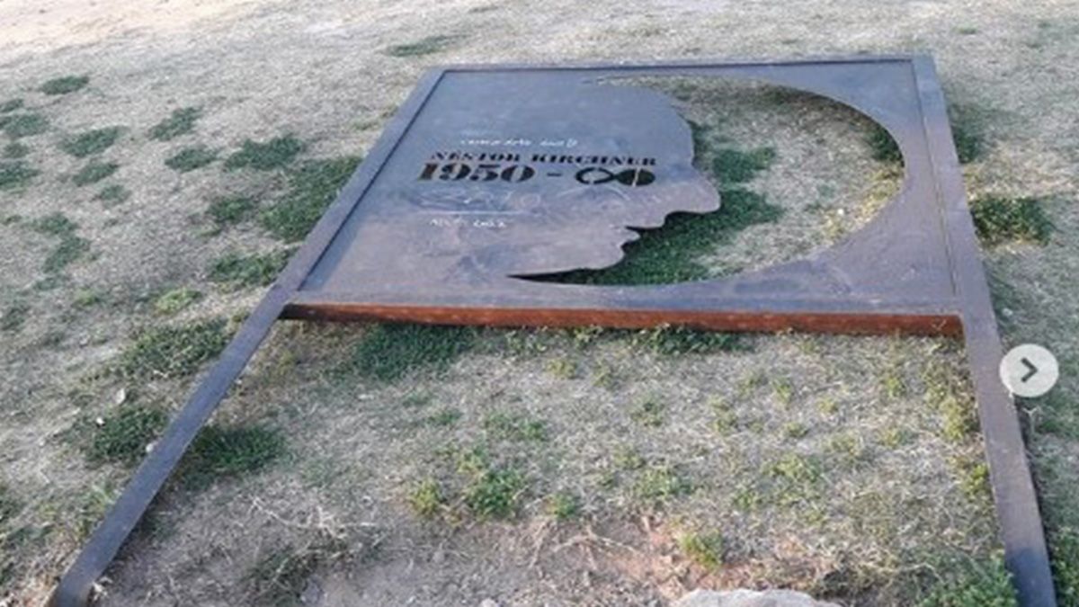 El cartel del expresidente Néstor Kirchner