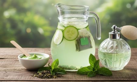 Cómo usar té verde y pepino en tu rutina. Cómo usar té verde y pepino en tu rutina.