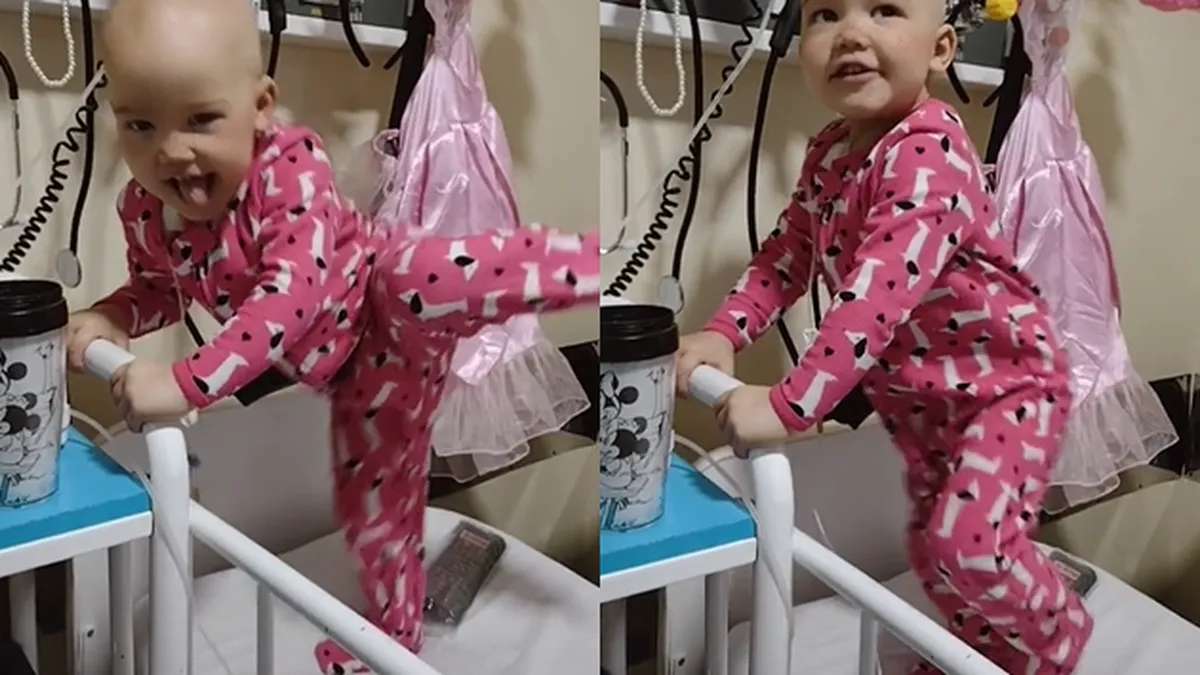 La historia de Loli, la pequeña de 2 años que atravesó la enfermedad con videos en TikTok (Foto: Capatura de pantalla)