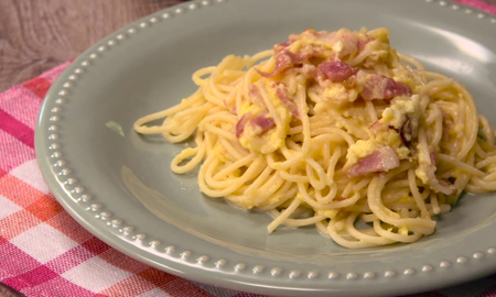 Con esta receta fácil y rápida, podrás disfrutar de unos auténticos fideos a la carbonara en la comodidad de tu hogar. Con esta receta fácil y rápida, podrás disfrutar de unos auténticos fideos a la carbonara en la comodidad de tu hogar.
