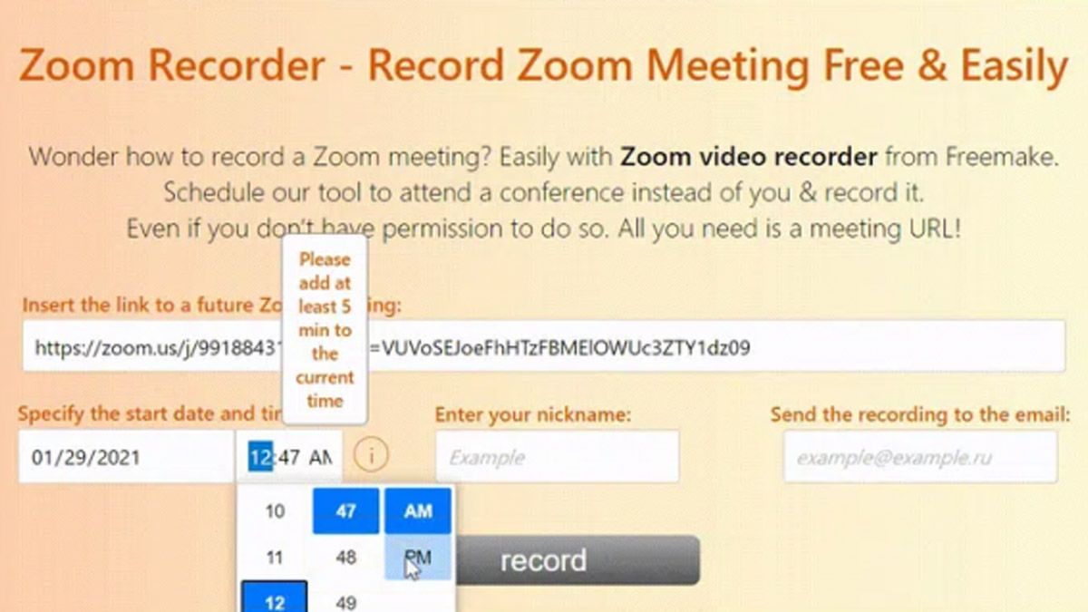 Freemake Zoom Recorder