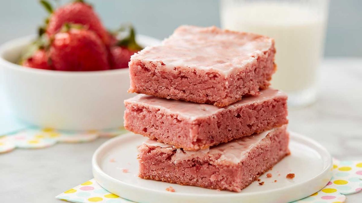 La receta para hacer brownies de frutilla