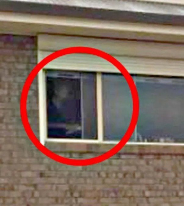 La imagen fantasmagórica captada en una de las fotos.