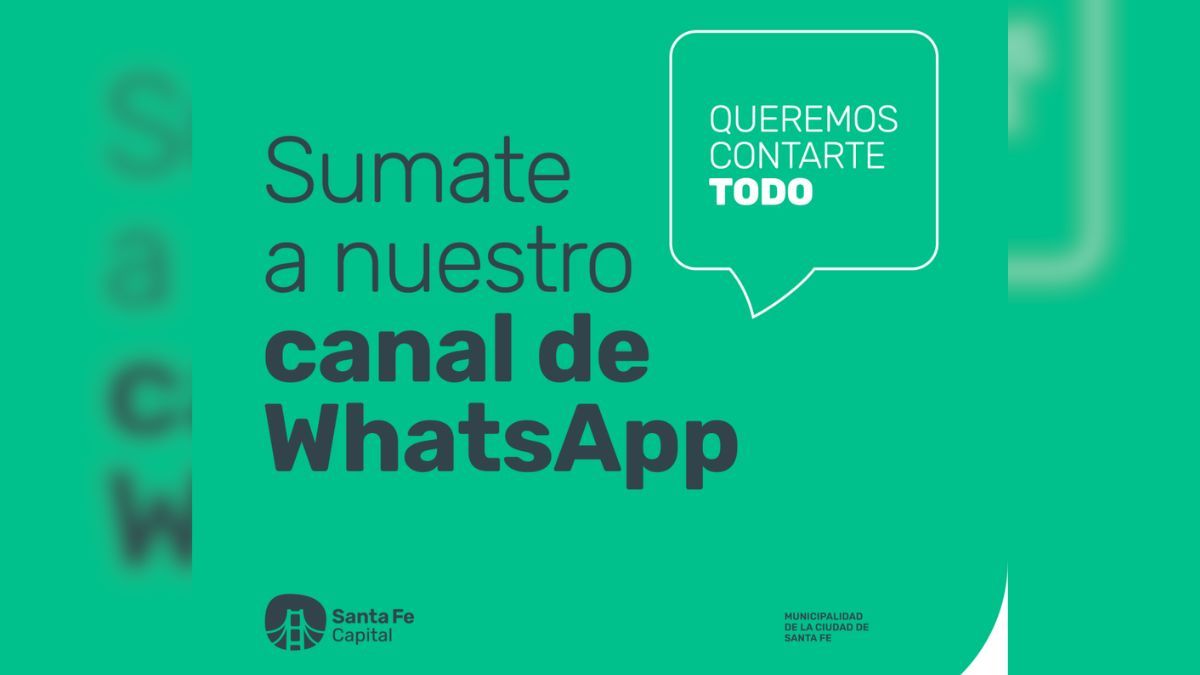 La Municipalidad de Santa Fe creo su canal oficial de WhatsApp con el objetivo de difundir información sobre servicios, actividades en los barrios y la agenda completa de actividades en la ciudad. La Municipalidad de Santa Fe creo su canal oficial de WhatsApp con el objetivo de difundir información sobre servicios, actividades en los barrios y la agenda completa de actividades en la ciudad.