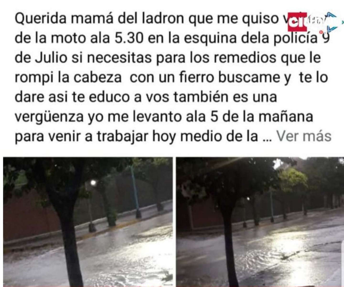 El mensaje de la mujer, que fue compartido por medios locales. (Foto: captura Nuevo Diario Web).