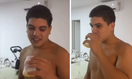 La insólita reacción de Thiago Medina al probar leche materna de Daniela Celis La insólita reacción de Thiago Medina al probar leche materna de Daniela Celis