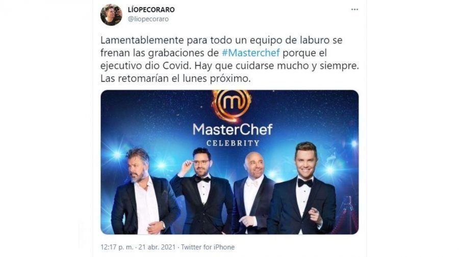 Lío Pecoraro informó la situación que atraviesa el reality de Telefe luego de que un integrante del equipo se contagiara de coronavirus. 