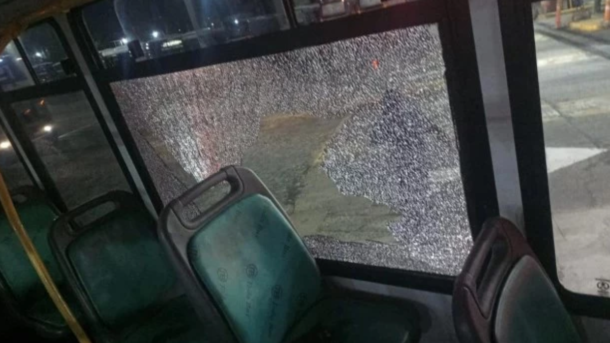 Colectivos apedreados en Buenos Aires