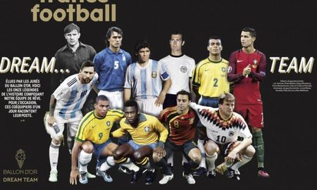 El equipo de los sueños, según France Football. El equipo de los sueños, según France Football.