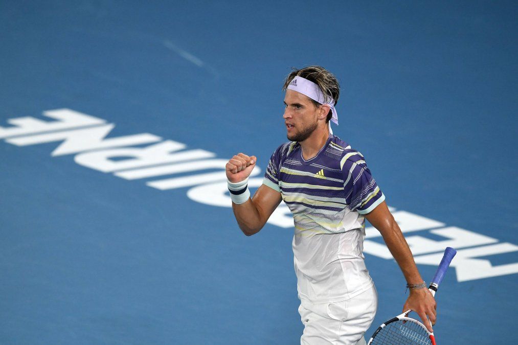 Dominic Thiem resistió hasta el final y derrotó a Nadal para pasar a semis del Australia Open