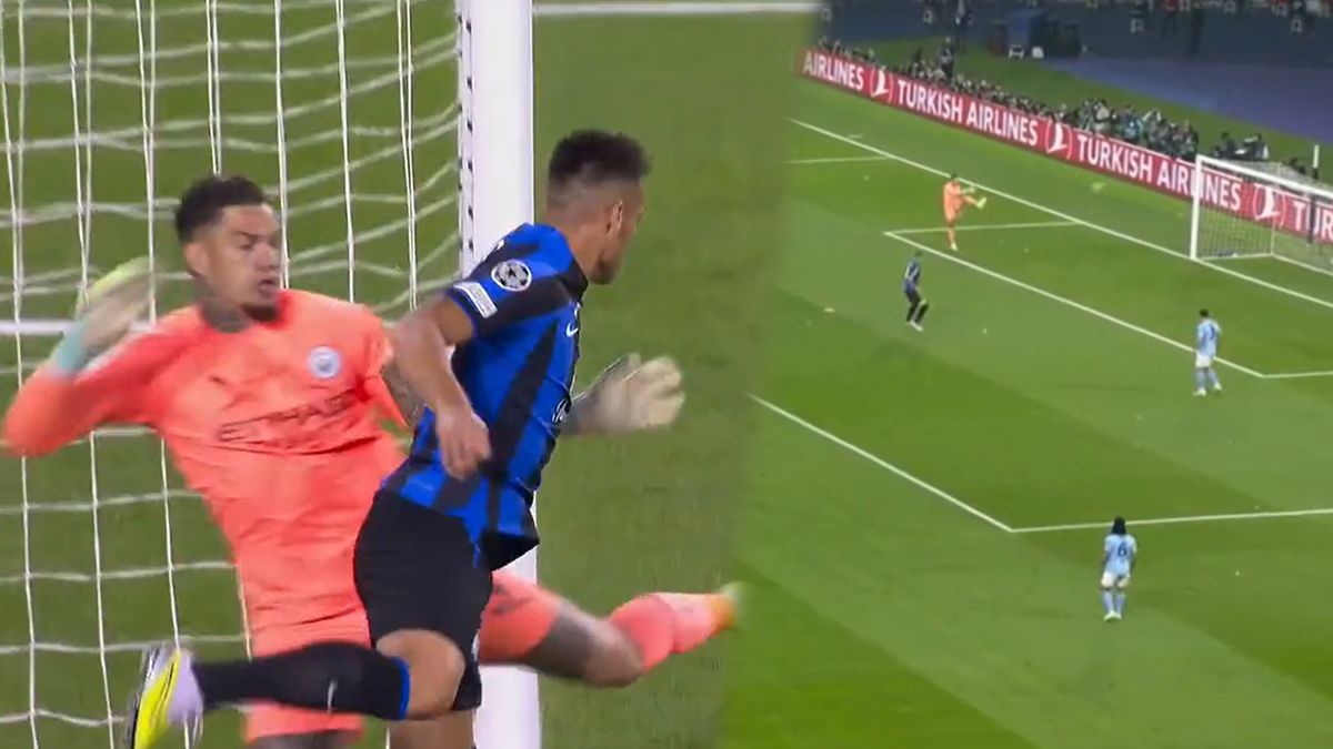 El arquero de Manchester City tuvo un inicio de partido dubitativo frente a Inter por la Champions League.