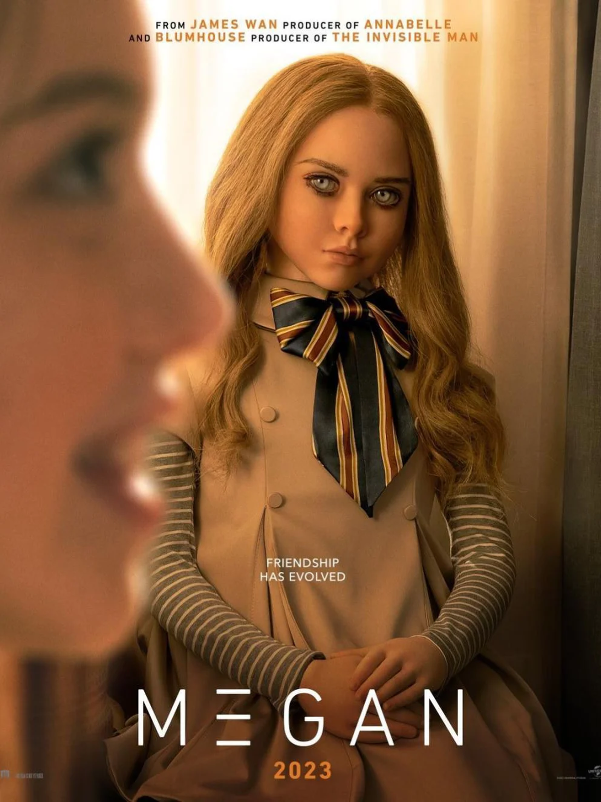 Póster oficia de la película de terror que se estrena en 2023. 