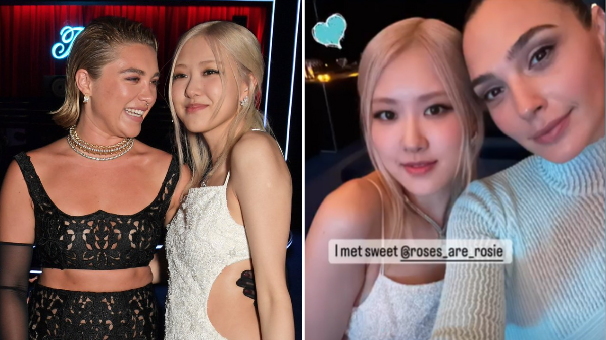 Rosé de BLACKPINK se mostró junto a Gal Gadot Y Florence Pugh