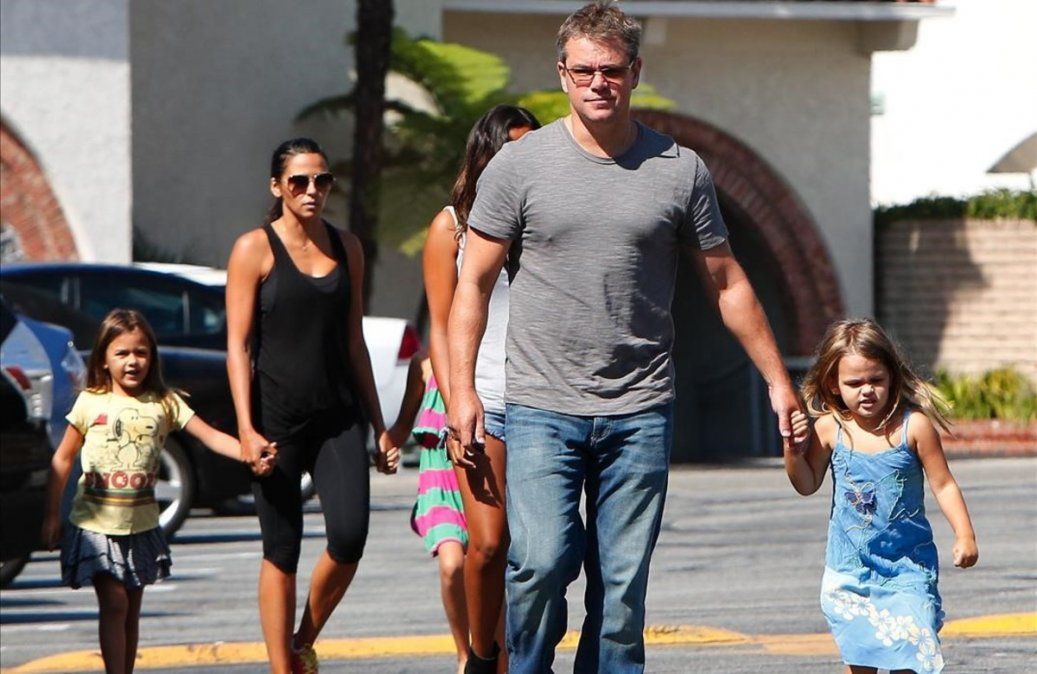 Matt Damon y su mujer&nbsp;