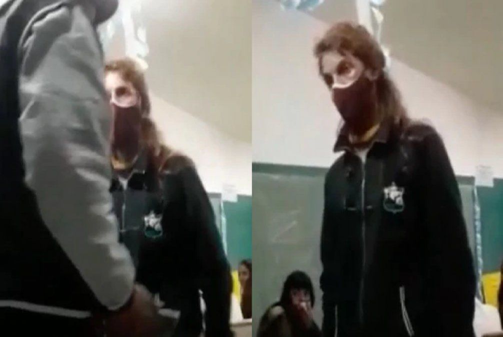 Video: un alumno realizo un violento insulto hacia una docente en el aula