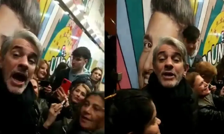 El video del escrache a Pablo Echarri en la puerta del teatro El video del escrache a Pablo Echarri en la puerta del teatro