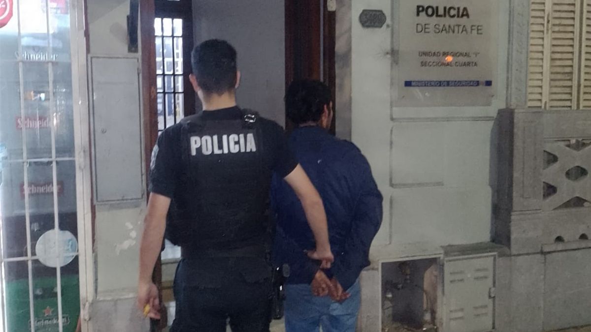 El delincuente fue sorprendido y trasladado a la Seccional Cuarta.&nbsp;