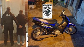 Iba en moto por Aristóbulo del Valle y terminó detenido: el vehículo era robado