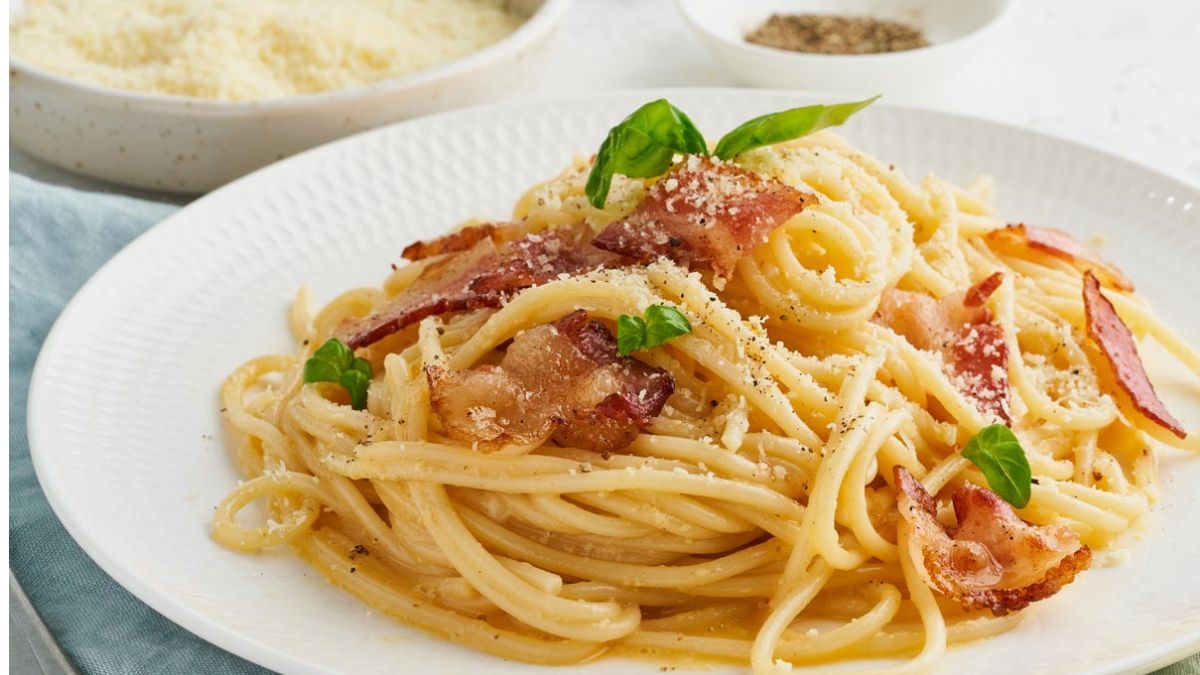 Los fideos a la carbonara son un clásico de la cocina italiana.&nbsp;