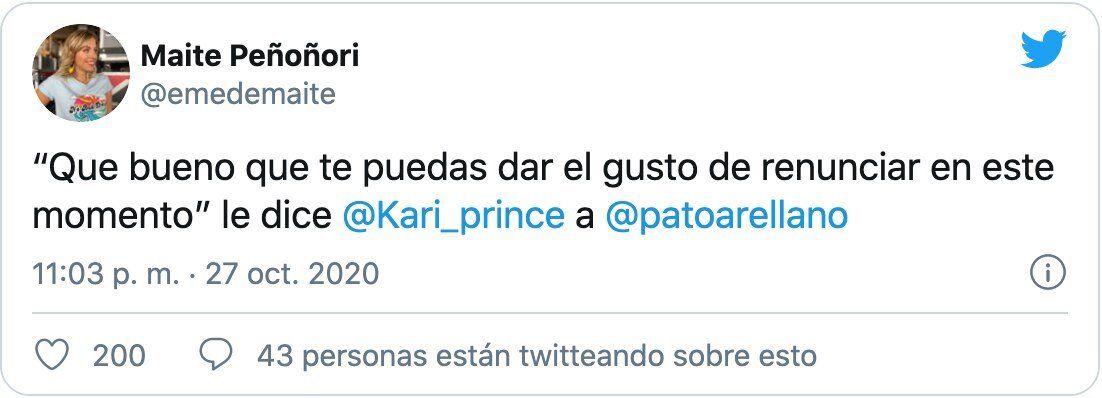 Maite Peñoñori, panelista de LAM.