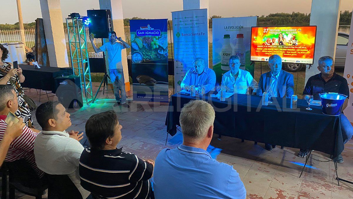 Se presentó la 37° edición del Festival Provincial del Pescador en Sauce Viejo.