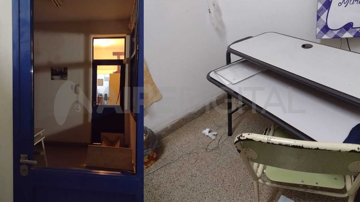 La Escuela cuenta con sistema de alarma pero de igual modo los ladrones entraron y robaron varios artículos informáticos