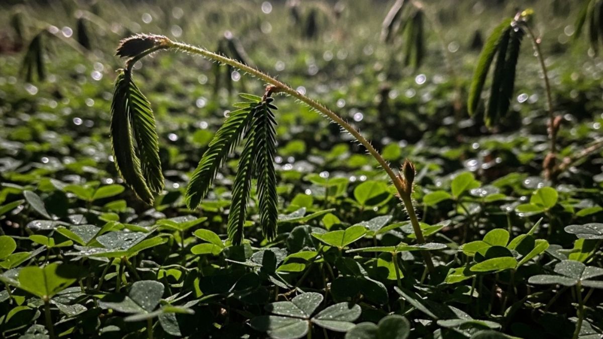 Es una planta que duerme de noche.