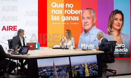 Carolina Losada y Mario Barletta en la entrevista con Luis Mino en Ahora Vengo. Carolina Losada y Mario Barletta en la entrevista con Luis Mino en Ahora Vengo.