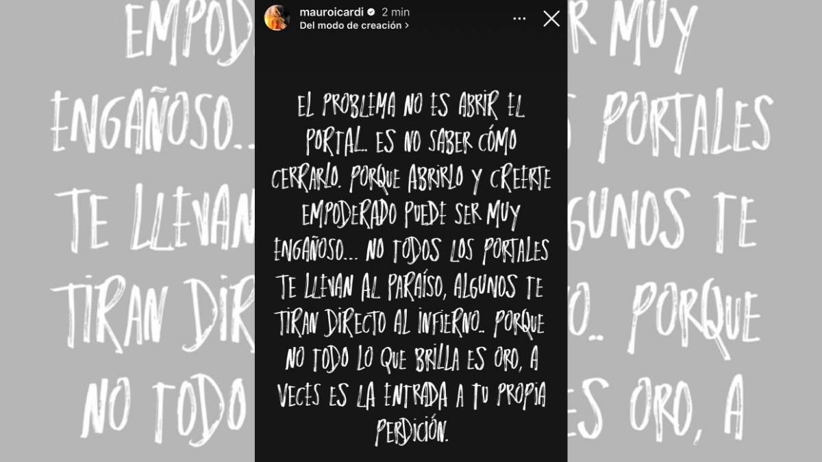 Mauro Icardi hizo un descargo en Instagram. Mauro Icardi hizo un descargo en Instagram.