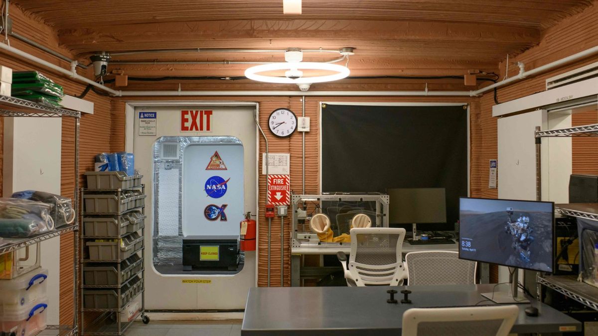 El habitáculo del experimento CHAPEA sobre Marte.