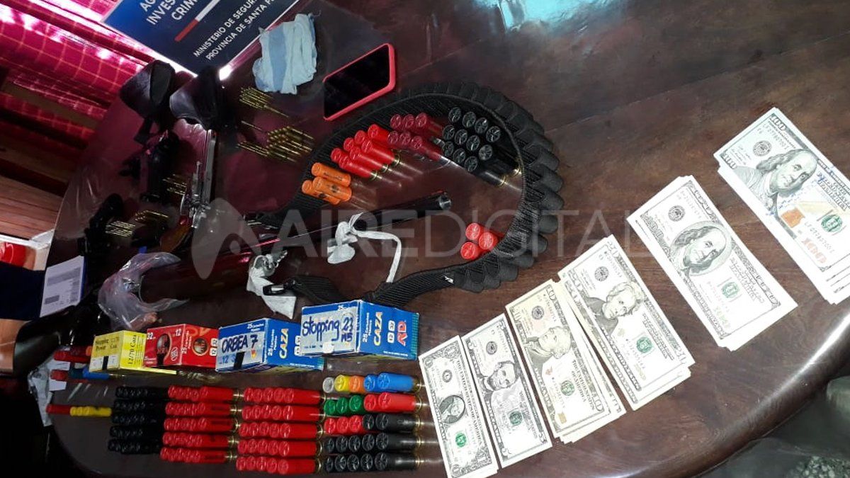 Los elementos secuestrados por los investigadores.&nbsp;