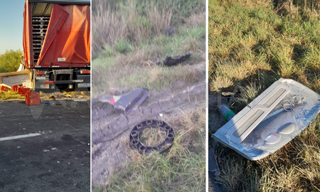Imágenes impactantes del trágico accidente entre un camión y un colectivo en Ruta 11 donde murió una santafesina Imágenes impactantes del trágico accidente entre un camión y un colectivo en Ruta 11 donde murió una santafesina