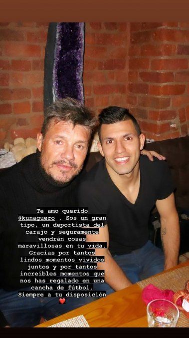 Marcelo Tinelli le dedicó unas palabras al Kun Agüero.