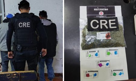 Dos hombres fueron detenidos en una plaza del norte Santa Fe tras ser acusados de ofrecer droga
