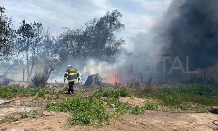 El hecho ocurrió este martes en una zona de pastizales ubicada en Avenida Peñaloza al 9000. El hecho ocurrió este martes en una zona de pastizales ubicada en Avenida Peñaloza al 9000.