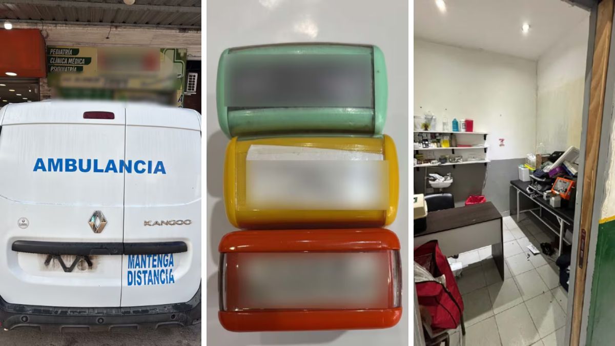 Operativo policial tras descubrir a falsos médicos.