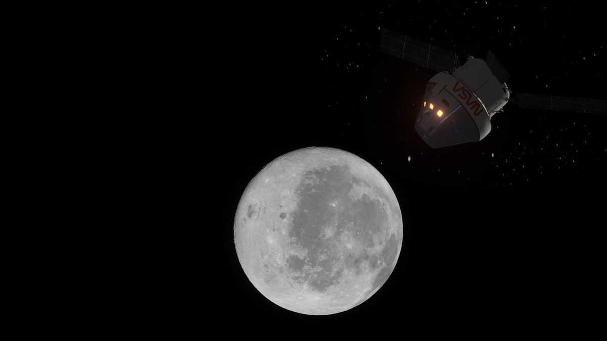 La nave Orión ya está en la órbita de la Luna.